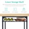 Best Choice Products 3-Piece Modern Dining Set, Square Table & Chairs Set w/ Steel Frame, Built-In Storage Rack